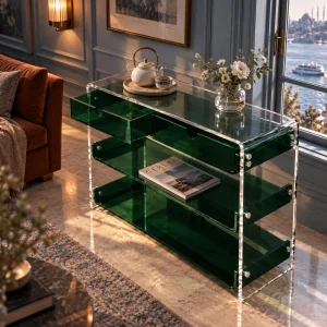 Monarch Consult Acrylic Console Table - 12