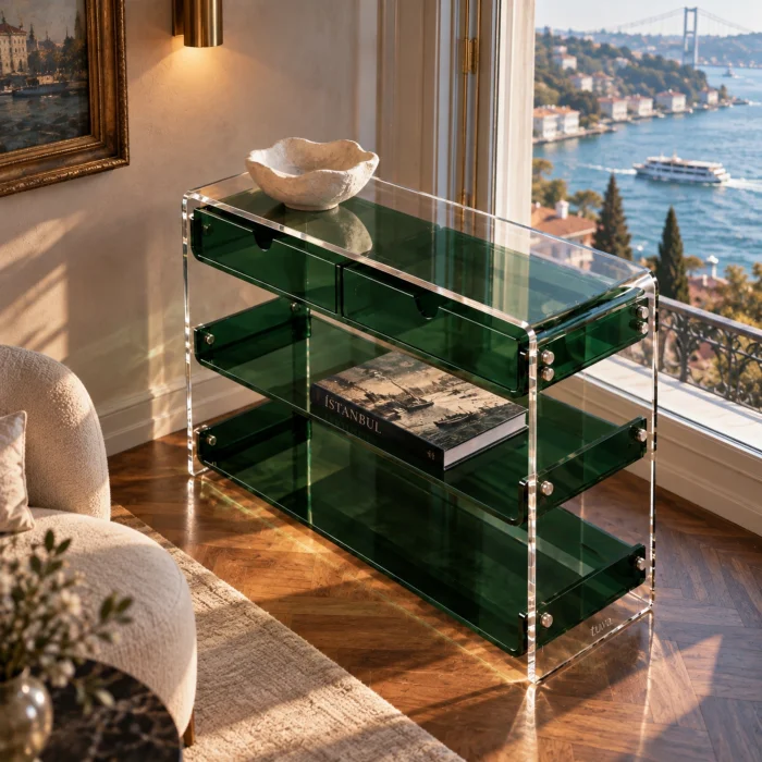 Monarch Consult Acrylic Console Table - 17