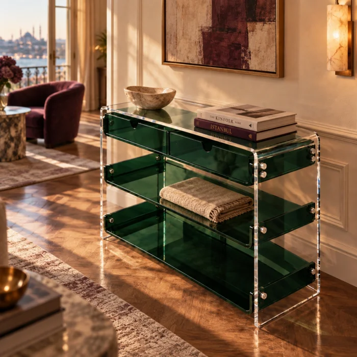 Monarch Consult Acrylic Console Table - 19