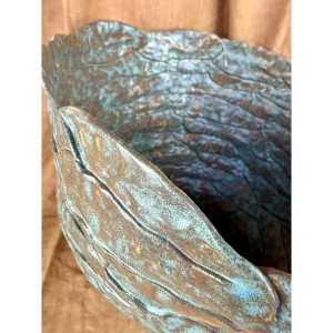 Patina 002 El Yapımı Büyük Boy Dekoratif Seramik Obje - 6