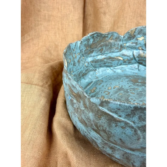 Patina 003 El Yapımı Dokulu Seramik Kase - 5