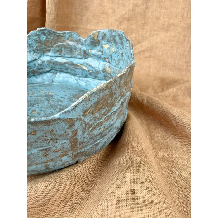 Patina 003 El Yapımı Dokulu Seramik Kase - 6