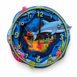 Ocean Dreams Ahşap Duvar Saati - 1