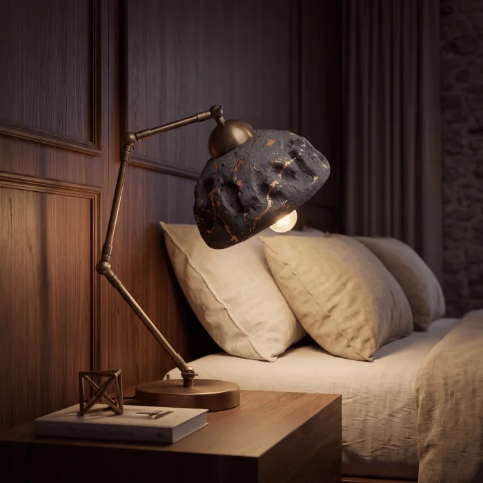 Bronza Handmade Concrete Table Lamp - 5