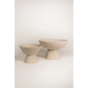 Rise Mini Stoneware Pedestal Bowl - 5