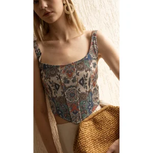 Mosaic Patterned Bustier - 3