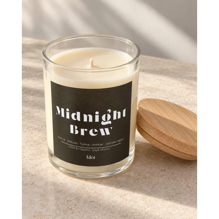 Midnight Brew El Yapımı Kokulu Soya Mumu - 2