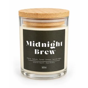 Midnight Brew El Yapımı Kokulu Soya Mumu
