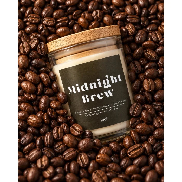 Midnight Brew El Yapımı Kokulu Soya Mumu - 6
