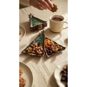Forest Handmade Stoneware Serving Plate - Tree Inspired Design - 2