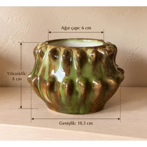 Handmade Organic Ceramic Succulent Planter - 4