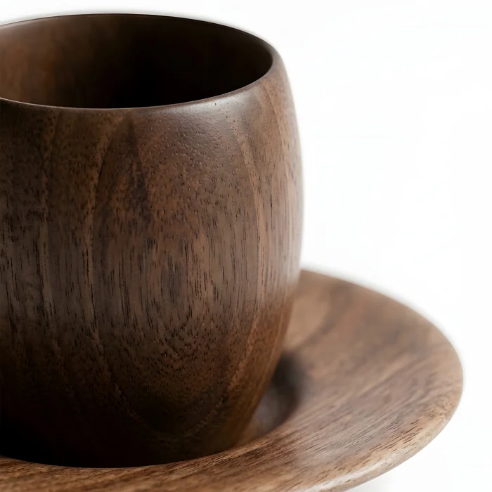 Natural Solid Wood Dem No:1 Cup - 3