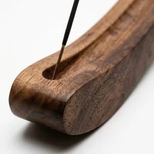 Sandal No:1 Solid Wood Incense Holder - 3