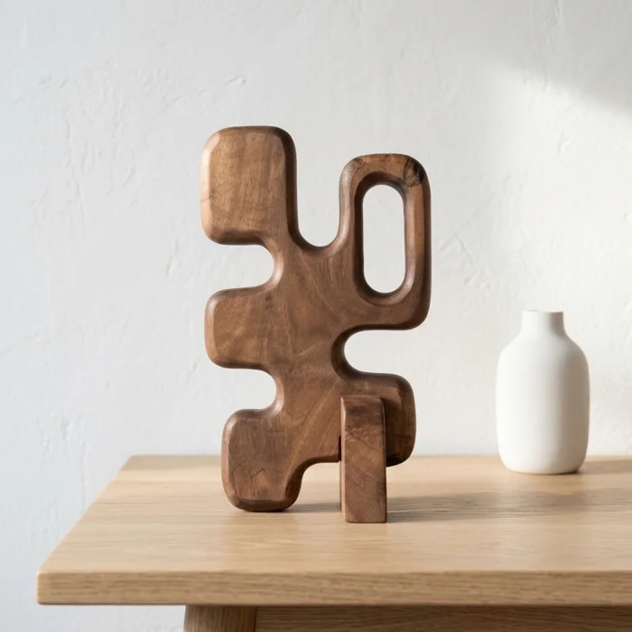 Umay No:1 Walnut Sculpture - 2