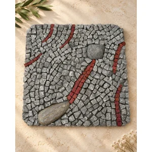 Lithos | Traces of Nature - Handmade Luxury Stone Mosaic 20x20 Cm - 1