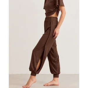 Yoga Pantolon ve Ludam Bluz Seti Kahverengi - 5