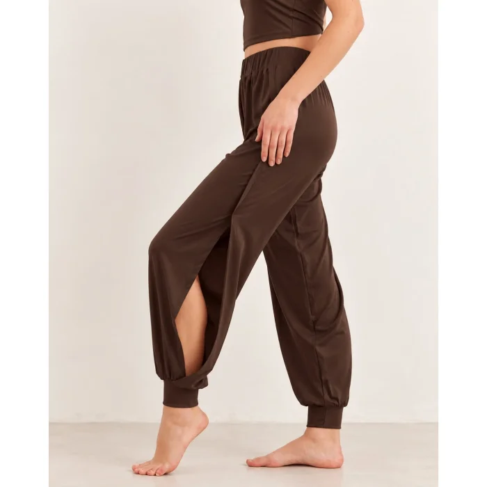 Yoga Pantolon ve Ludam Bluz Seti Kahverengi - 6