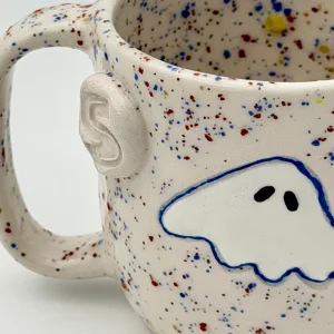 Confetti Ghosts Handmade Ceramic Mug - 6