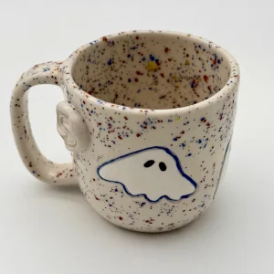 Confetti Ghosts Handmade Ceramic Mug - 7