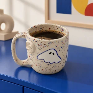 Confetti Ghosts Handmade Ceramic Mug - 4