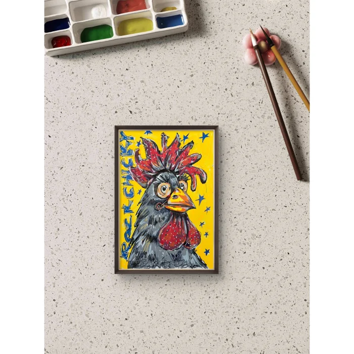 Rock Chicky Animal Series Orijinal Resim - 3