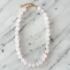 Rose Quartz Thursday Club Necklace - 1