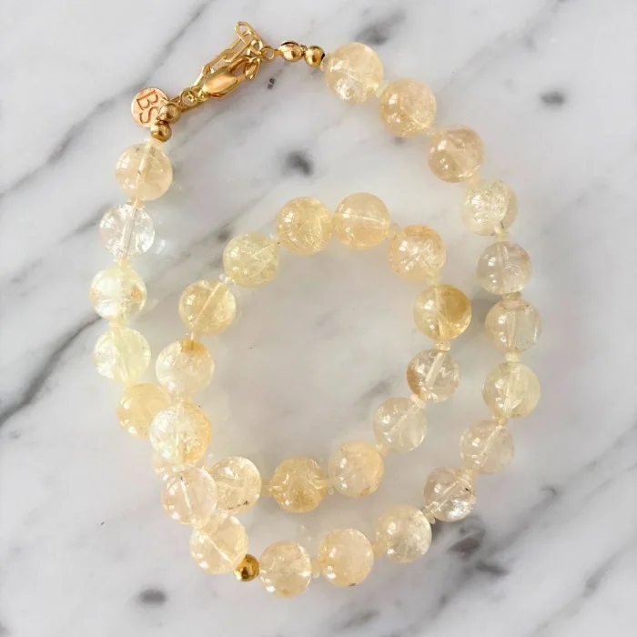 Thursday Club Citrine & Ethiopian Fire Opal Limited Edition Necklace - 3