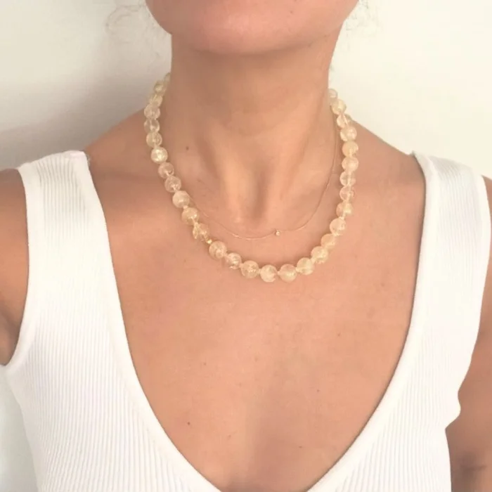 Thursday Club Citrine & Ethiopian Fire Opal Limited Edition Necklace - 2