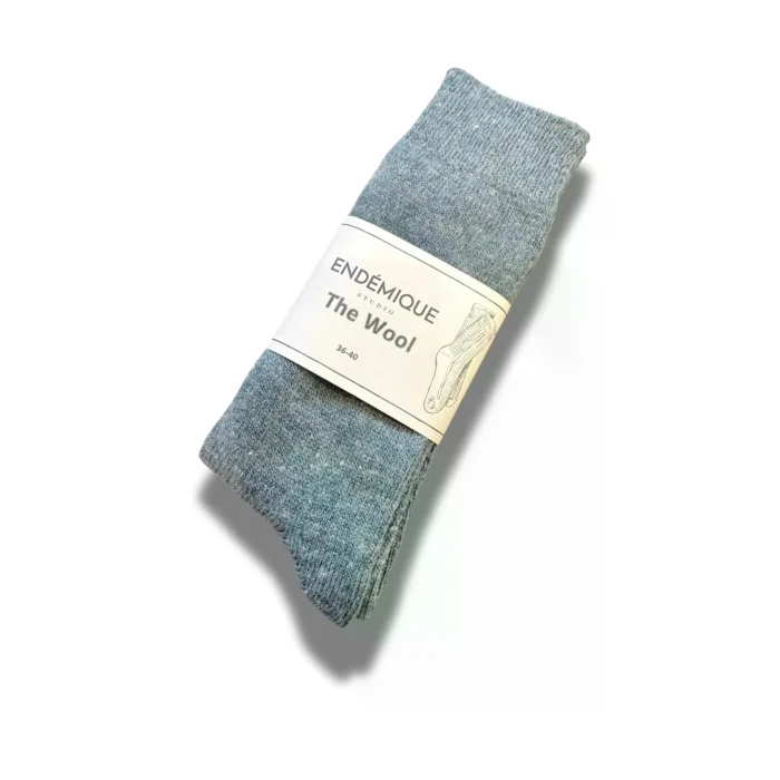 The Wool Teal Green Yün Çorap - 2