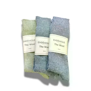 The Wool Teal Green Yün Çorap - 8