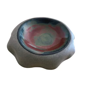 Amber Stoneware Presentation Plate - 1