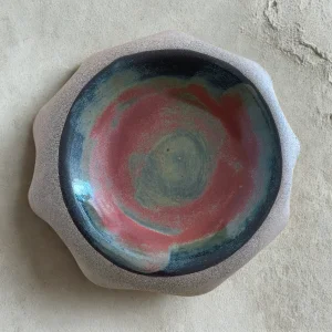 Amber Stoneware Presentation Plate - 5