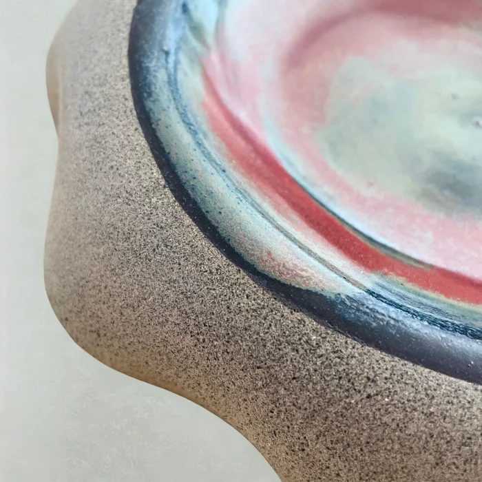 Amber Stoneware Presentation Plate - 7