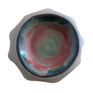 Amber Stoneware Presentation Plate - 2