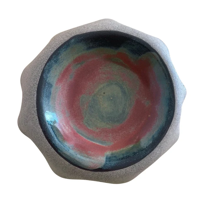 Amber Stoneware Presentation Plate - 2