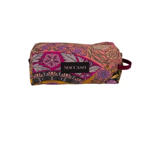 Flora Large Leather Makeup Bag - 1
