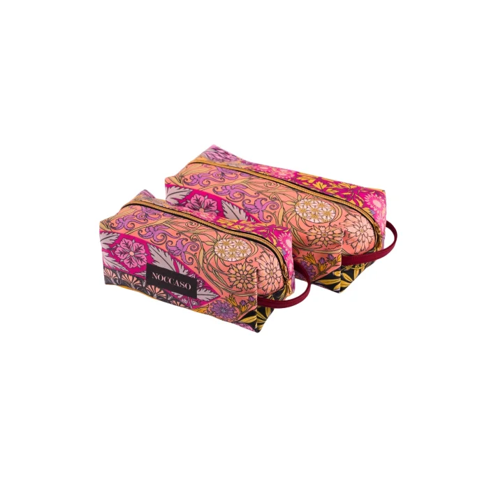 Flora Large Leather Makeup Bag - 6