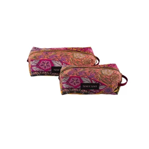 Flora Large Leather Makeup Bag - 7