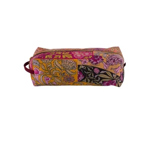 Flora Large Leather Makeup Bag - 5