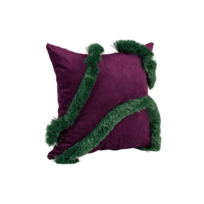Lola Velvet Purple Cushion - 2