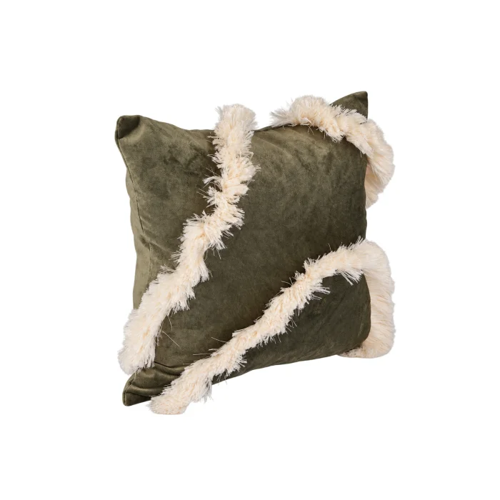 Lola Green Velvet Cushion - 2