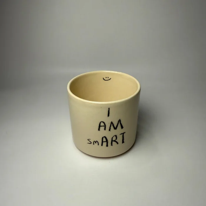 I Am Smart El Yapımı Seramik Kupa - 2