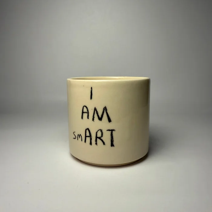 I Am Smart El Yapımı Seramik Kupa - 6