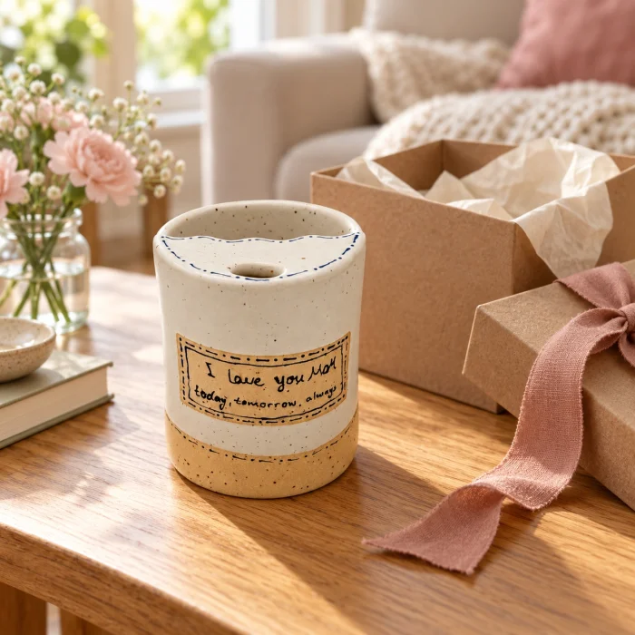Mom Themed Stoneware To Go Mug - 5