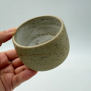 Tavşan Temalı Benekli Seramik Bardak - 4