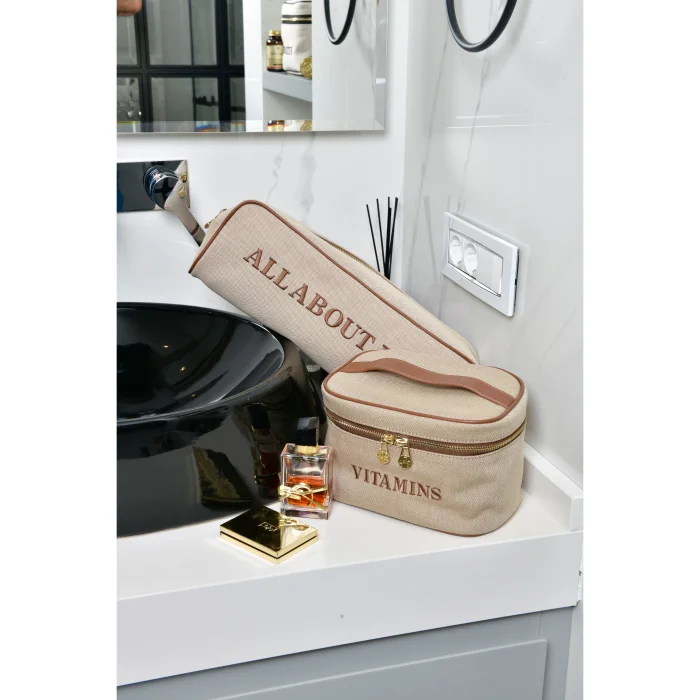 Grand Ibiza Hair Care and Curler Bag Dokulu Taba - 4