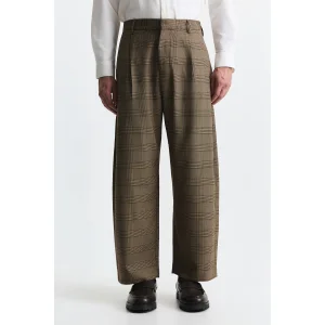 Barrel Fit Ekose Pantolon - 1