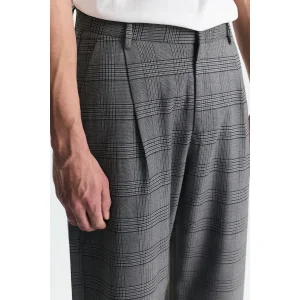 Barrel Fit Ekose Pantolon - 3