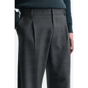 Barrel Fit Ekose Pantolon - 4
