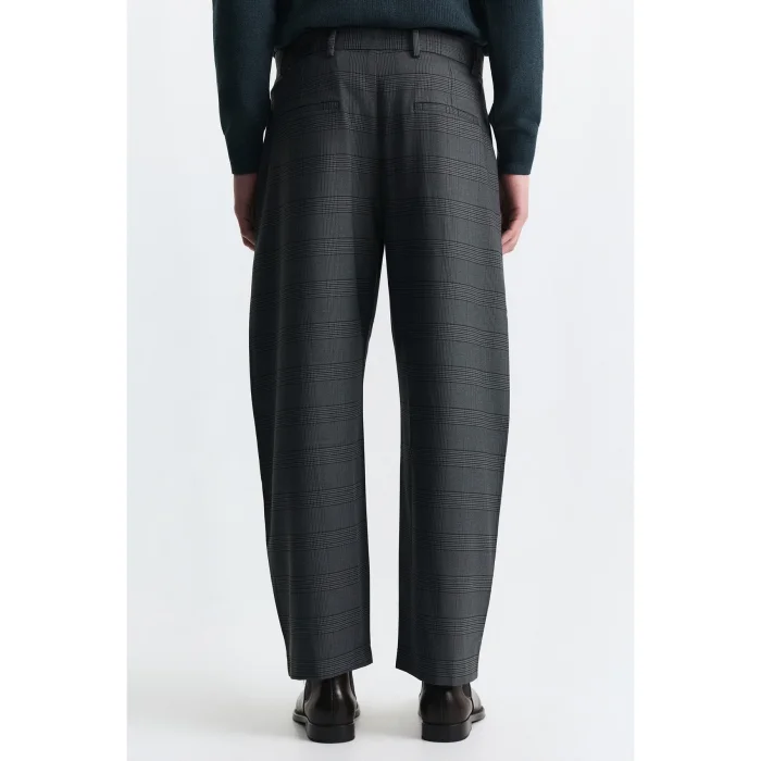 Barrel Fit Ekose Pantolon - 3